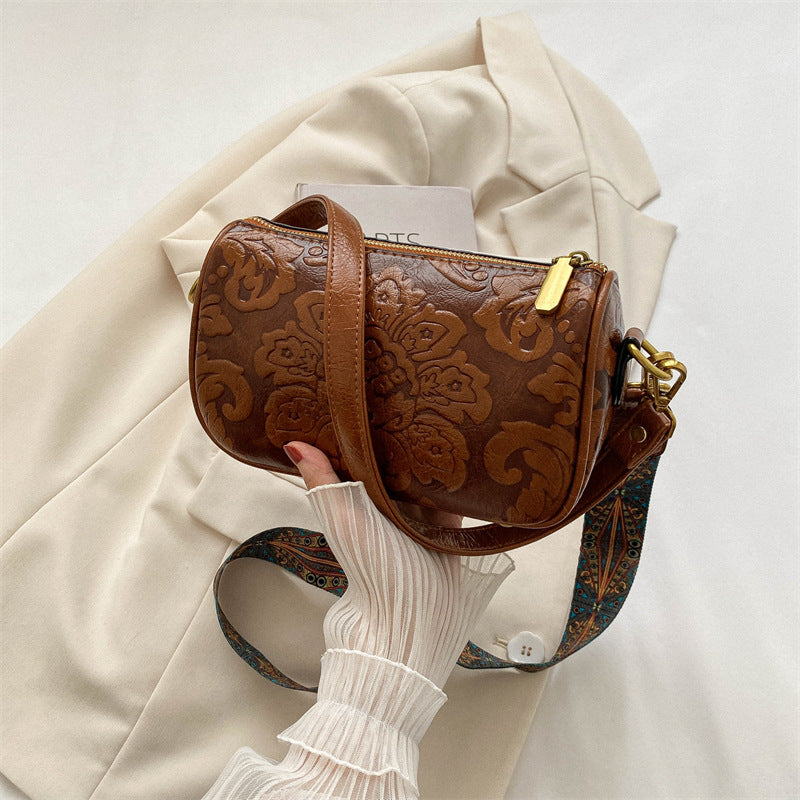 Chinese Style Embossed Crossbody Women Bag