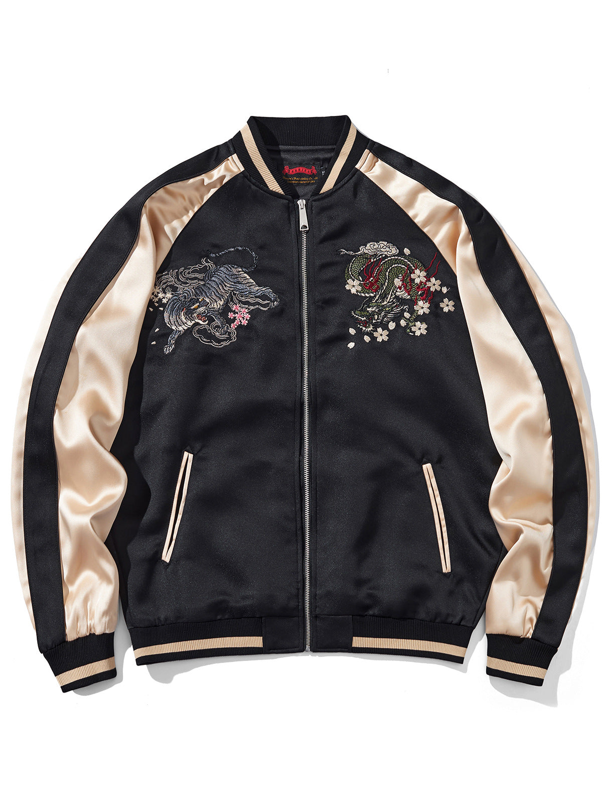 Chinese-Style Embroidered Four Mythical Beasts Jacket