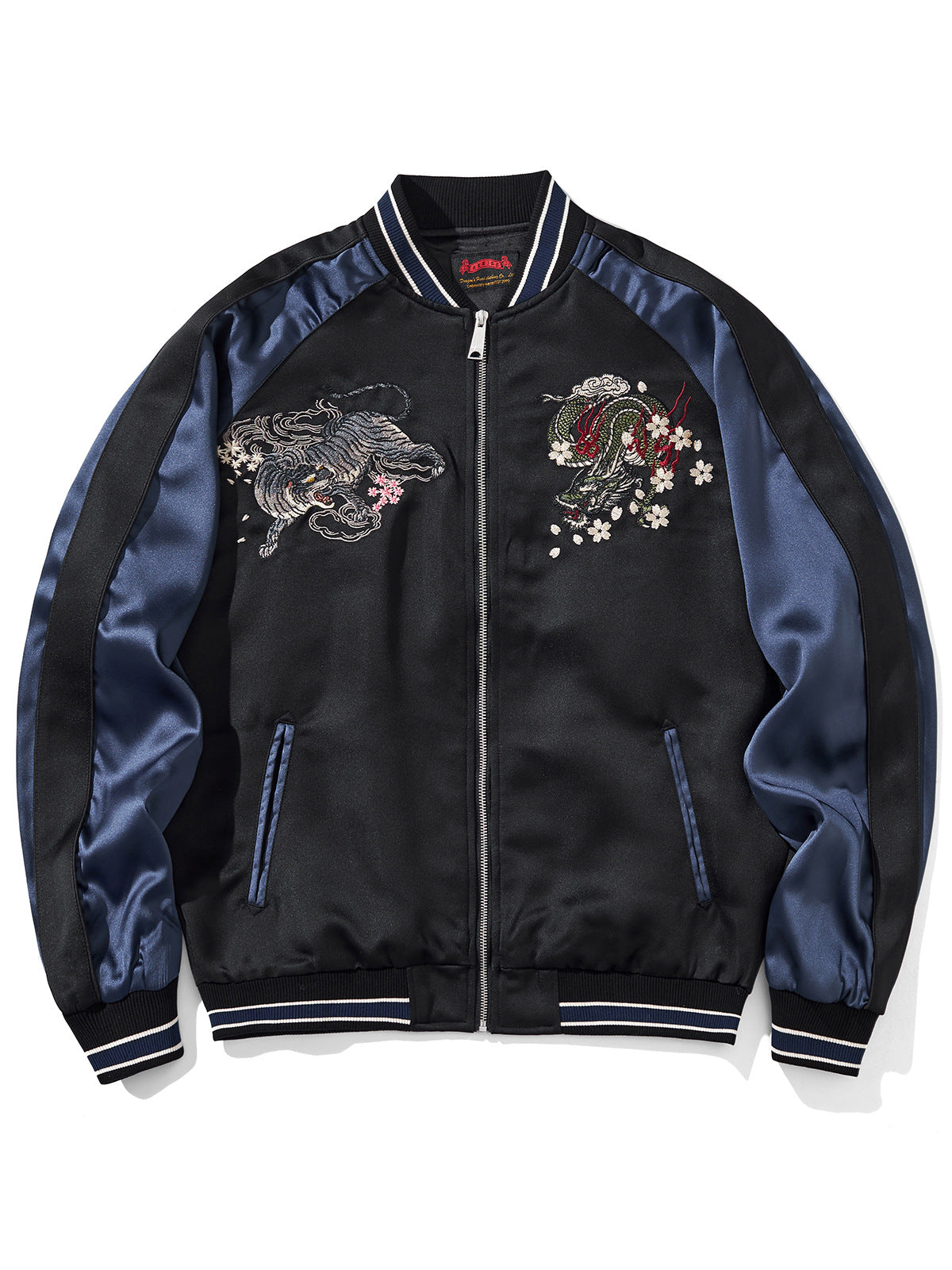Chinese-Style Embroidered Four Mythical Beasts Jacket