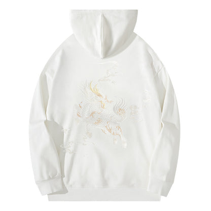 Chinese-style embroidered hood