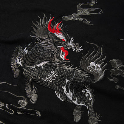 Chinese-style embroidered hood