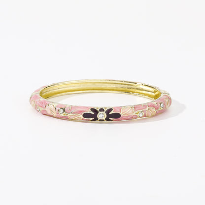 Chinese Style Enamel Oil-Drip Bracelet