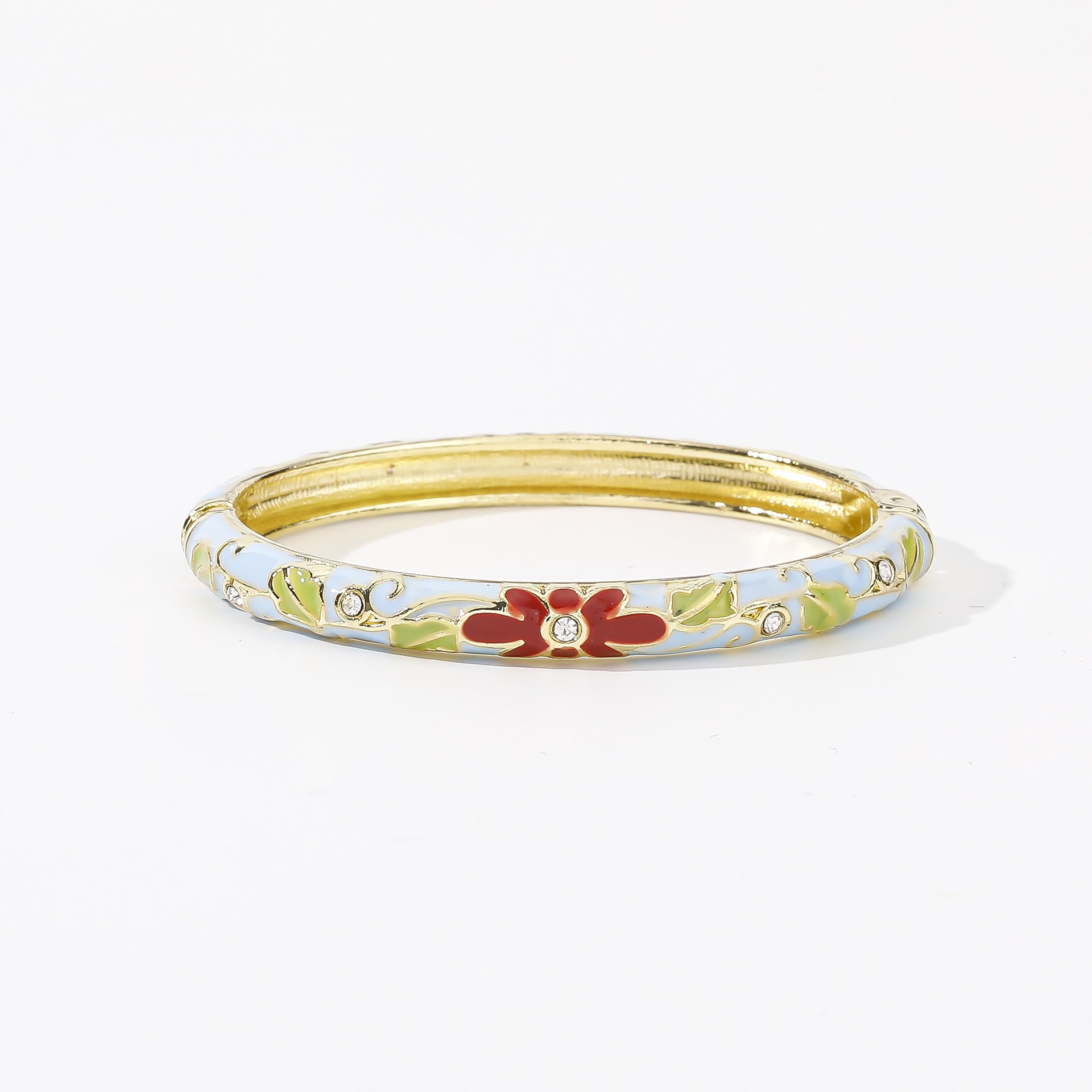Chinese Style Enamel Oil-Drip Bracelet