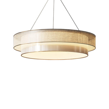 Chinese Style Fabric Pendant Light