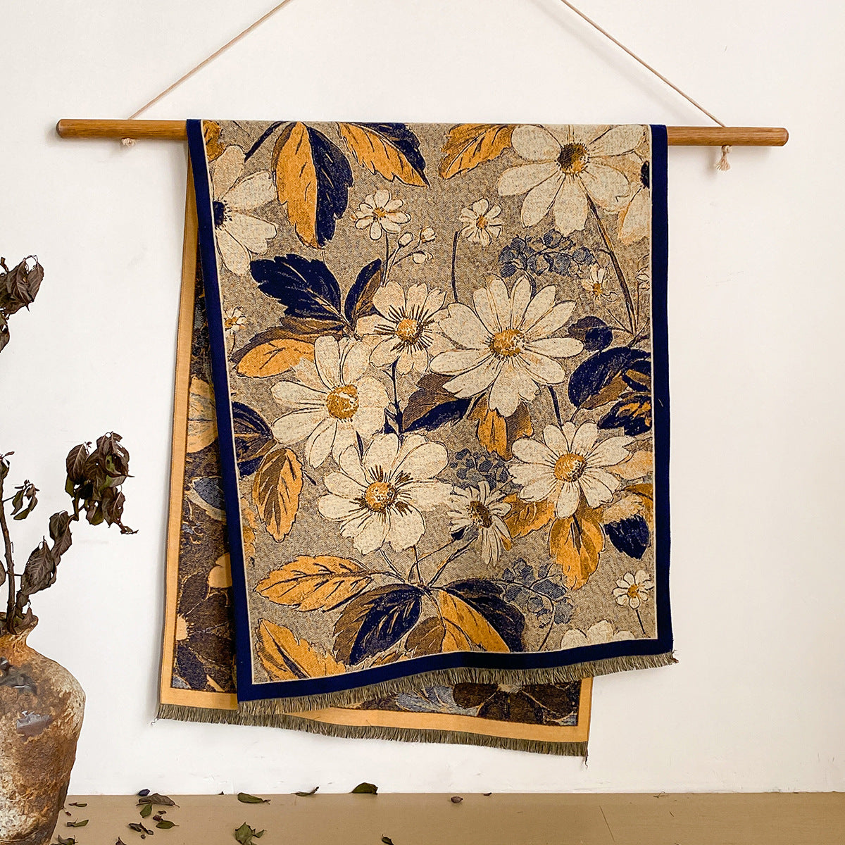 Chinese Style Jacquard Scarf Shawl