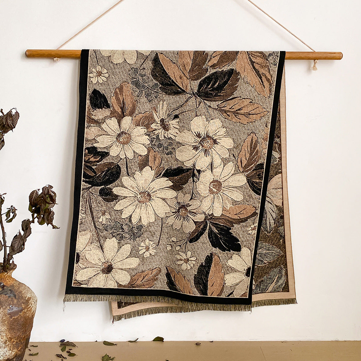 Chinese Style Jacquard Scarf Shawl