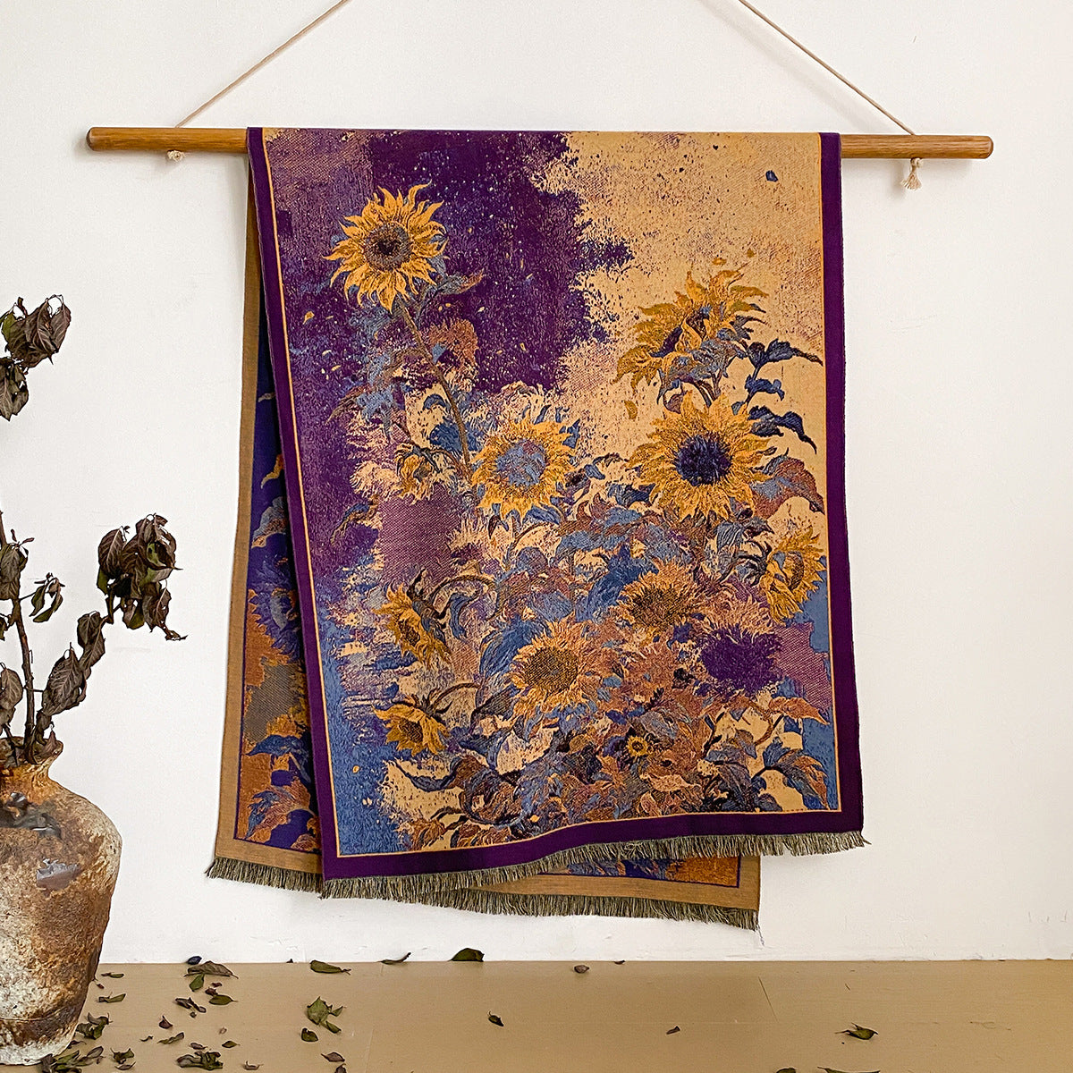 Chinese Style Jacquard Scarf Shawl