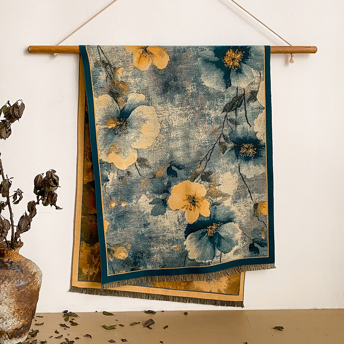 Chinese Style Jacquard Scarf Shawl