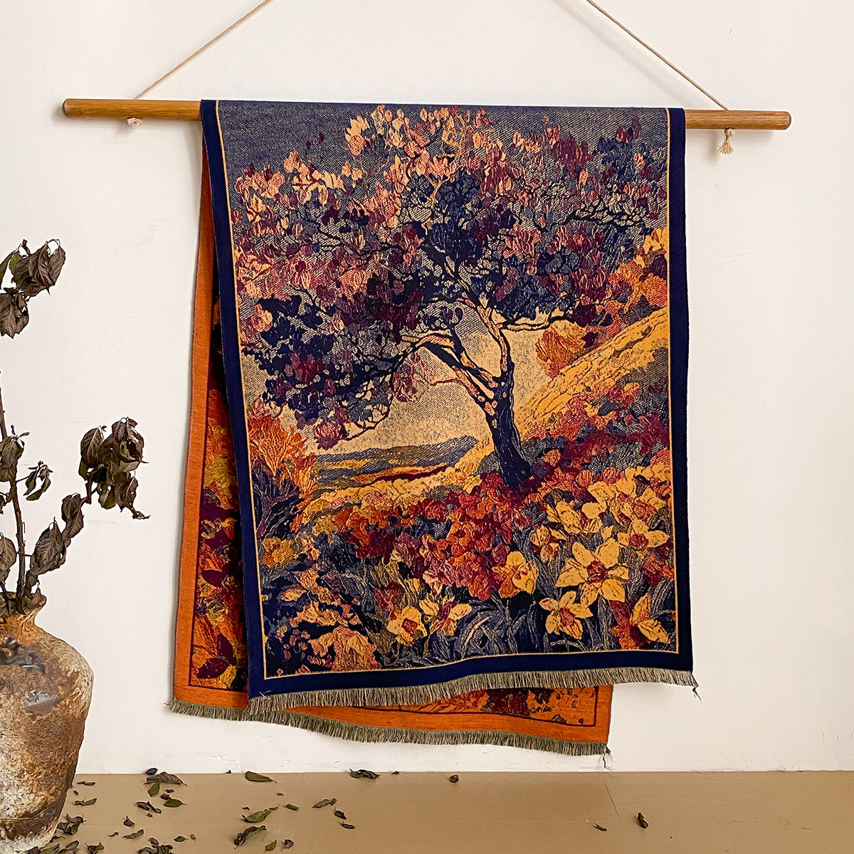 Chinese Style Jacquard Scarf Shawl