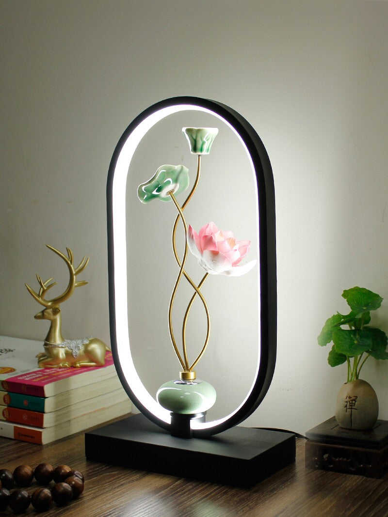 Chinese Style LED Table Lamp with Remote Control