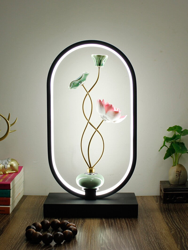 Chinese Style LED Table Lamp with Remote Control