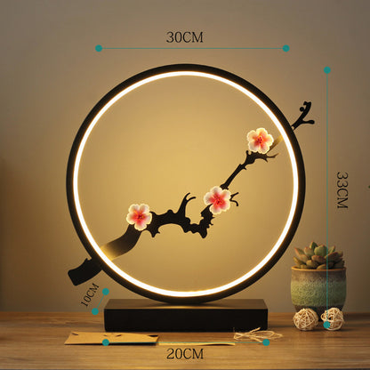 Chinese Style LED Table Lamp with Remote Control