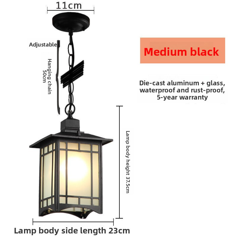Chinese Style Outdoor Garden Pendant Light