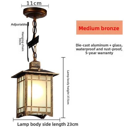 Chinese Style Outdoor Garden Pendant Light