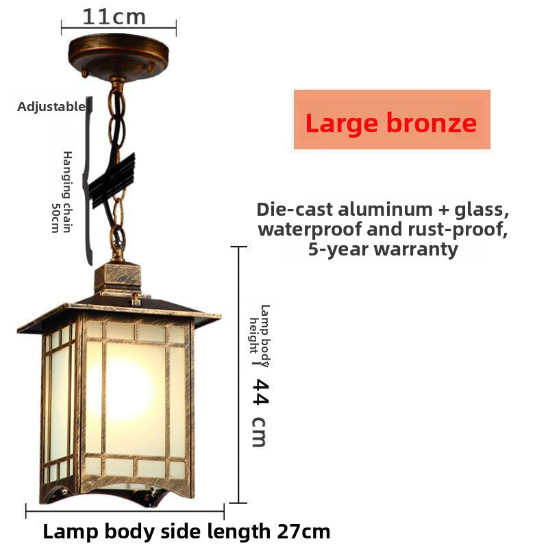 Chinese Style Outdoor Garden Pendant Light