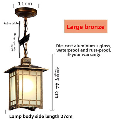 Chinese Style Outdoor Garden Pendant Light