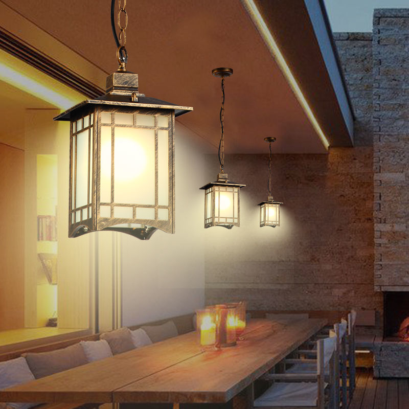 Chinese Style Outdoor Garden Pendant Light