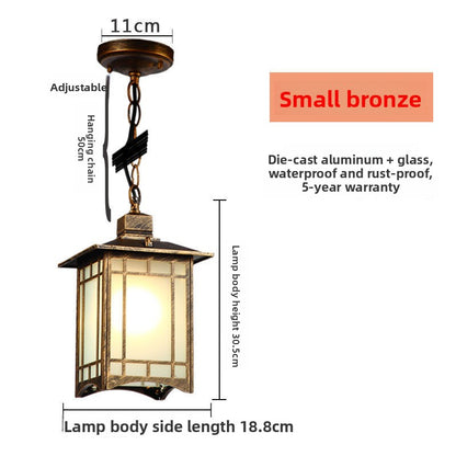 Chinese Style Outdoor Garden Pendant Light