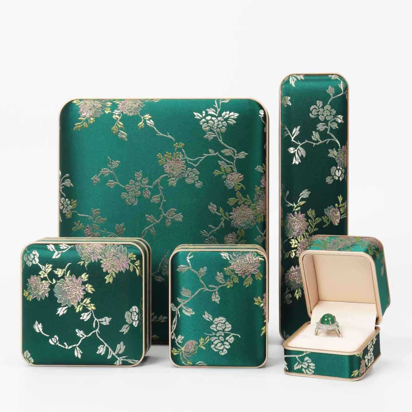 Chinese Style Silk Jewelry Gift Box