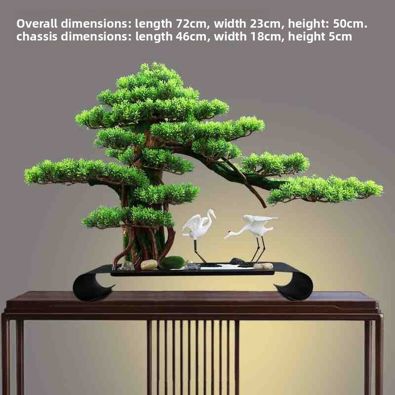 Chinese-style Simulation Pine Tree Bonsai Decor