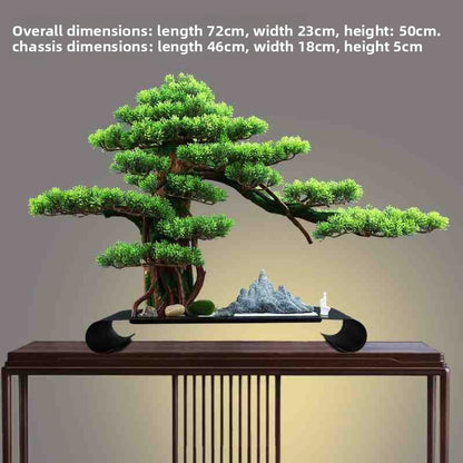 Chinese-style Simulation Pine Tree Bonsai Decor