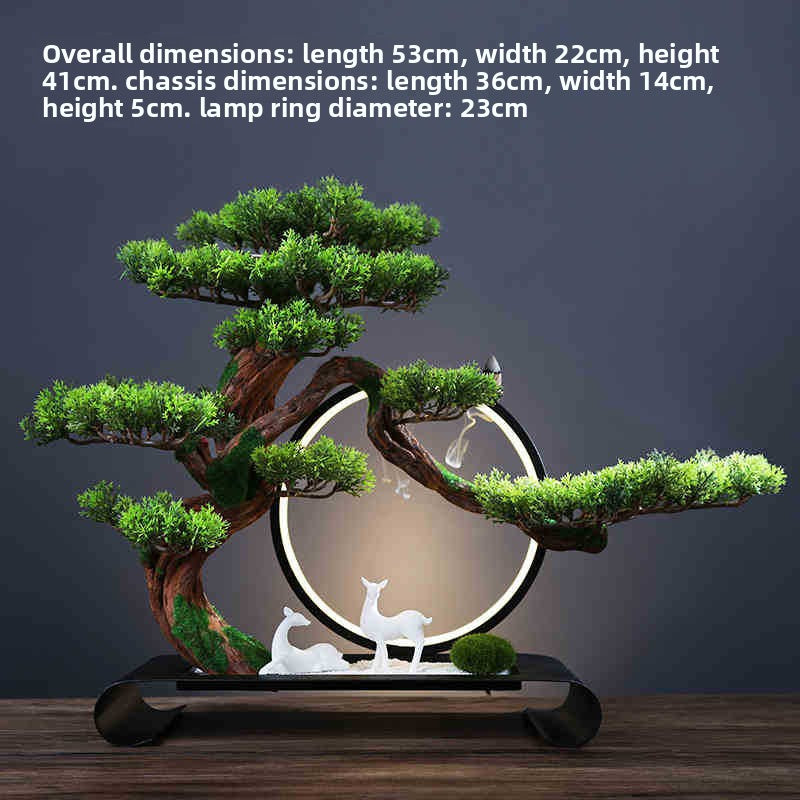 Chinese-style Simulation Pine Tree Bonsai Decor