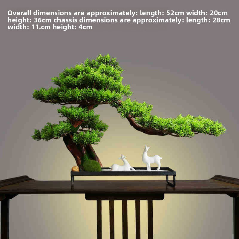 Chinese-style Simulation Pine Tree Bonsai Decor