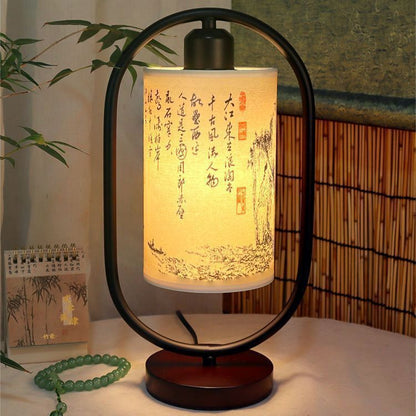 Chinese Style Touch Control Bedside Table Lamp