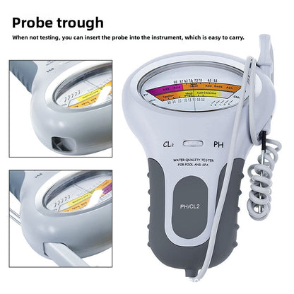 Chlorine and pH Water Quality Tester