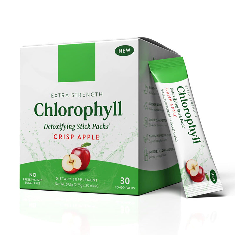 Chlorophyll powder packets