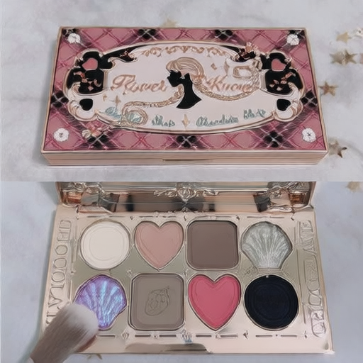 Chocolate Themed Eyeshadow Palette with Matte and Shimmer Finishes