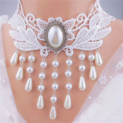 Choker lace necklace