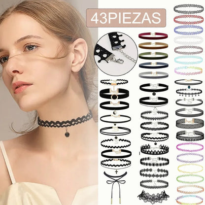 Choker Necklace Set