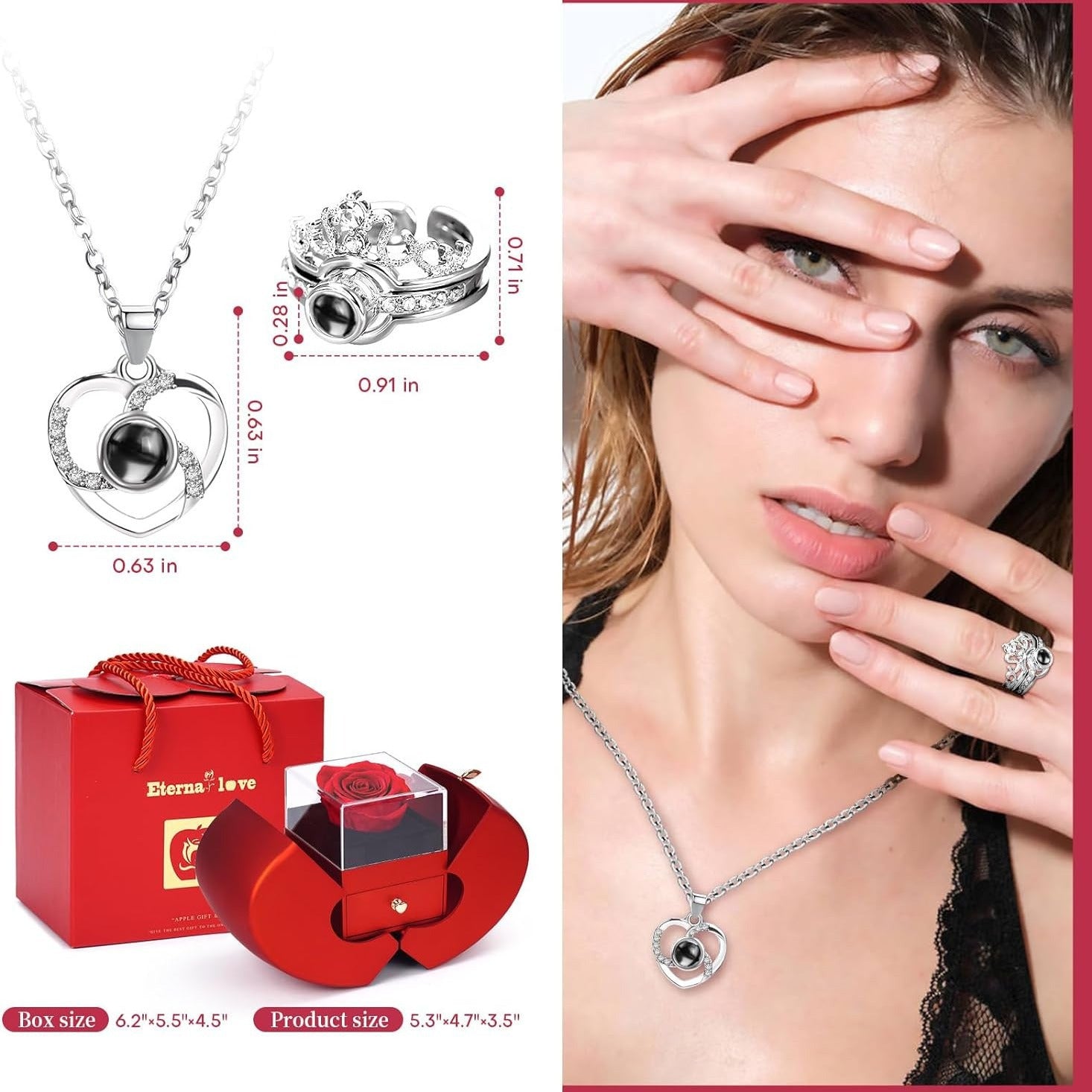 Christmas apple jewelry box