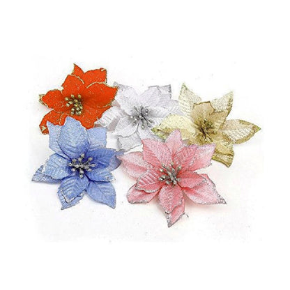 Christmas artificial decorative flowers