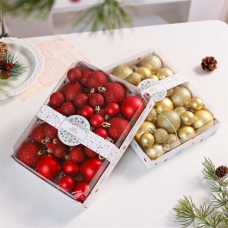 Christmas Ball Ornaments Set 42 Pieces