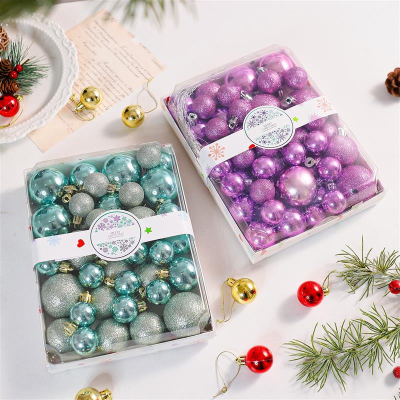 Christmas Ball Ornaments Set 42 Pieces