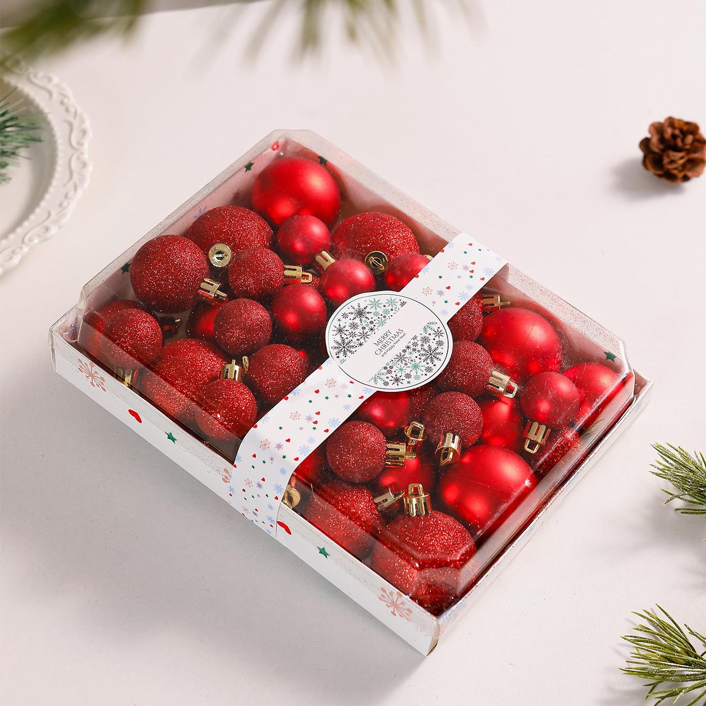Christmas Ball Ornaments Set 42 Pieces