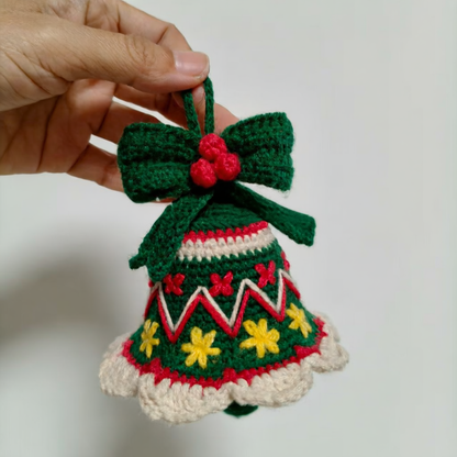 Christmas Bell Wool Ornaments
