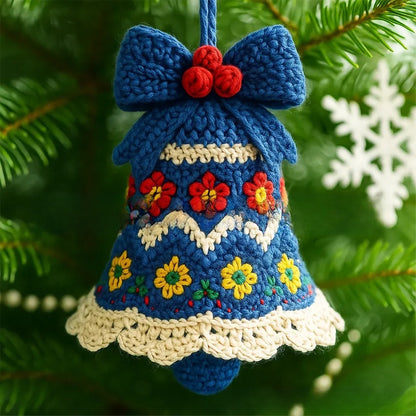 Christmas Bell Wool Ornaments