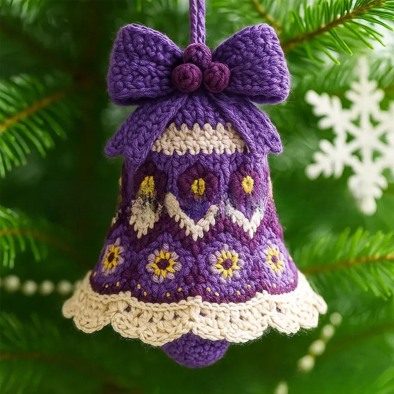 Christmas Bell Wool Ornaments