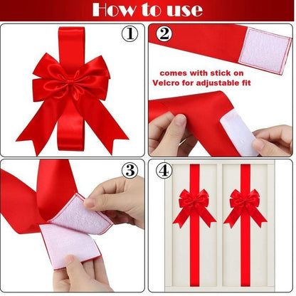 Christmas Bow Door Decoration