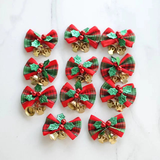 Christmas bow with bells