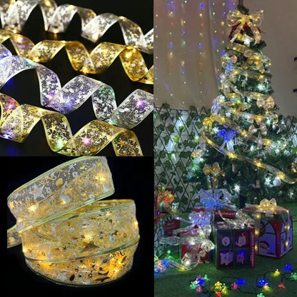 Christmas decoration ribbons