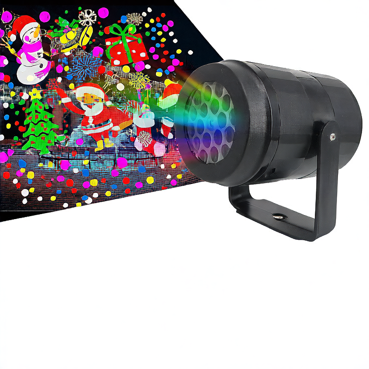 Christmas decoration rotating projection lamp