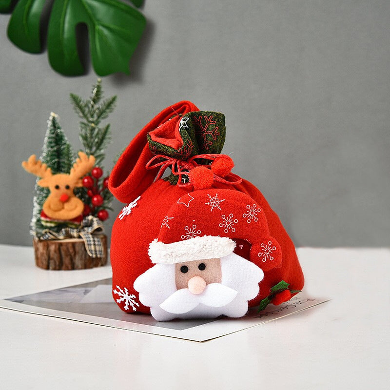 Christmas Decorative Gift Bag for Candy Apple Holiday Party