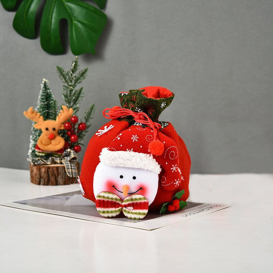 Christmas Decorative Gift Bag for Candy Apple Holiday Party