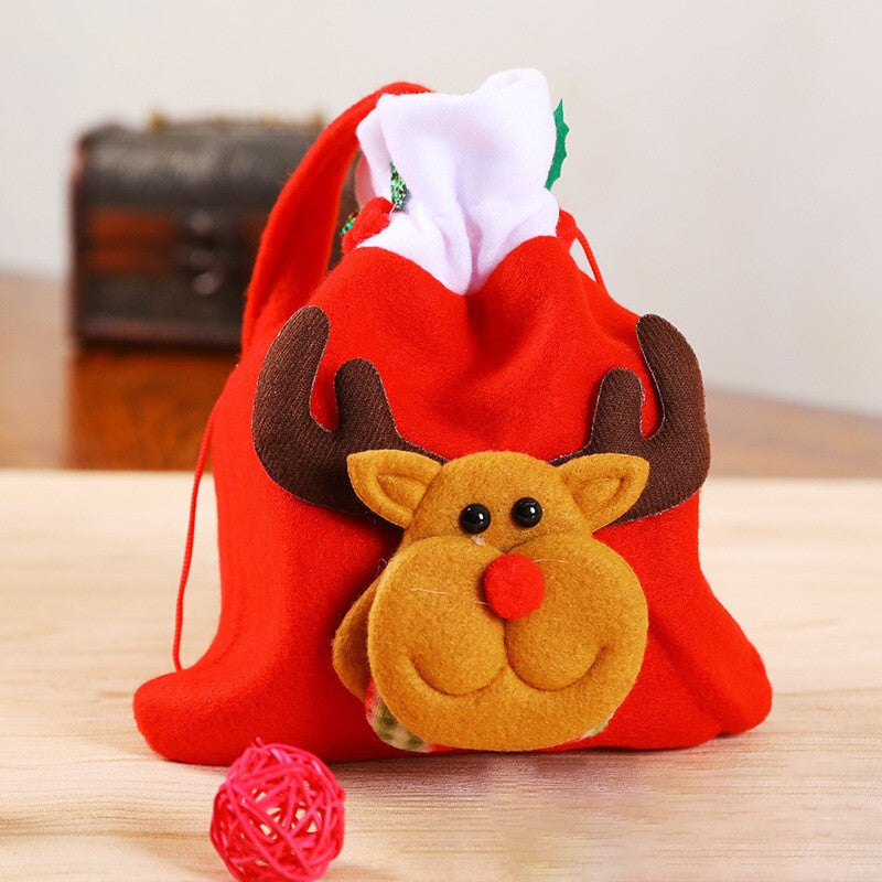 Christmas Decorative Gift Bag for Candy Apple Holiday Party