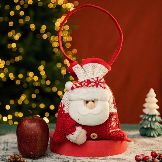 Christmas Decorative Gift Bag for Candy Apple Holiday Party