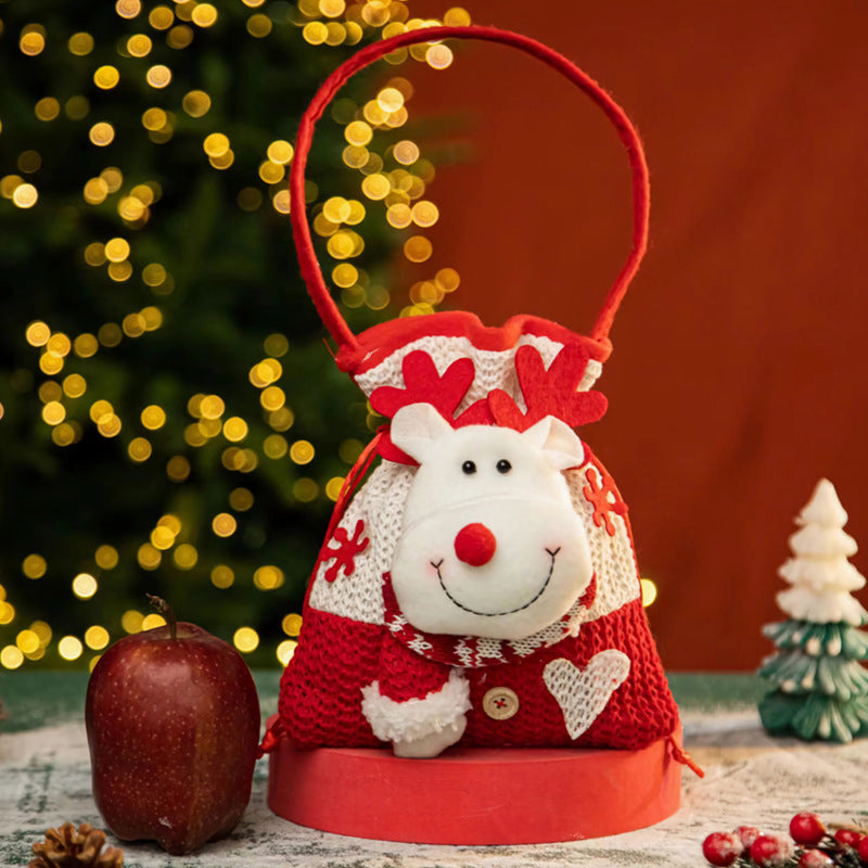 Christmas Decorative Gift Bag for Candy Apple Holiday Party